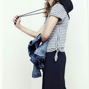 Madewell Side Tie Cotton Tee